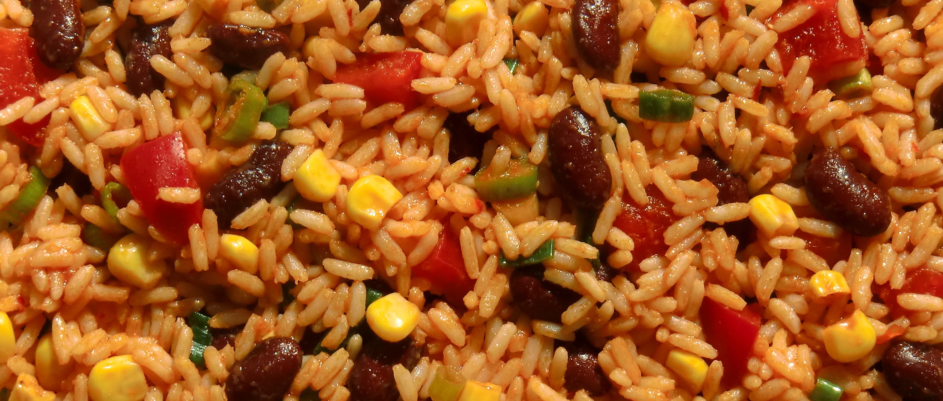 Veganes Gedankenfutter » Reissalat mit Paprika, Frühlingszwiebeln ...